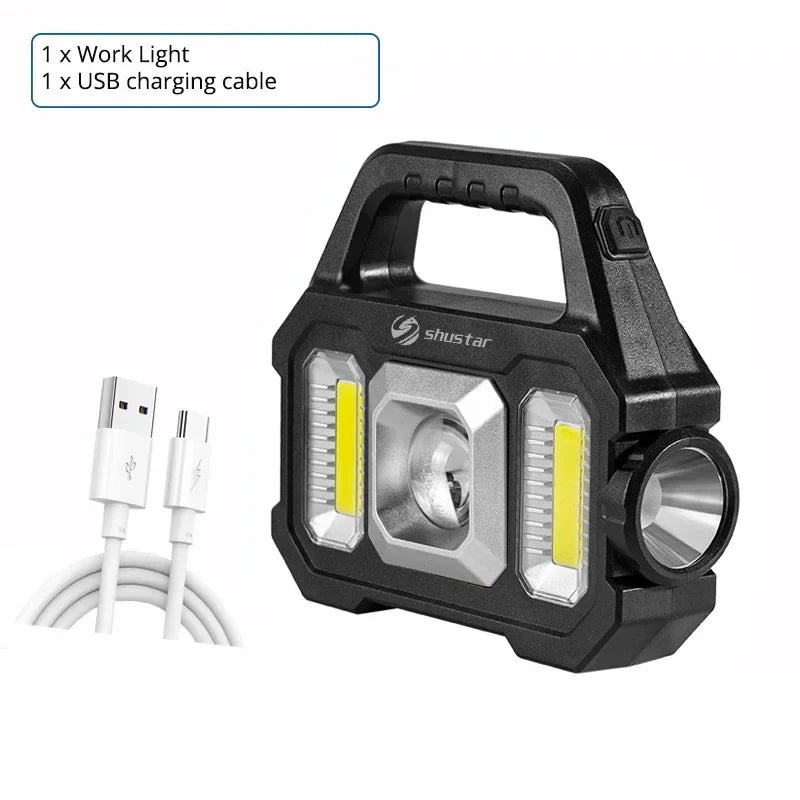 Solar Rechargeable LED Flashlight