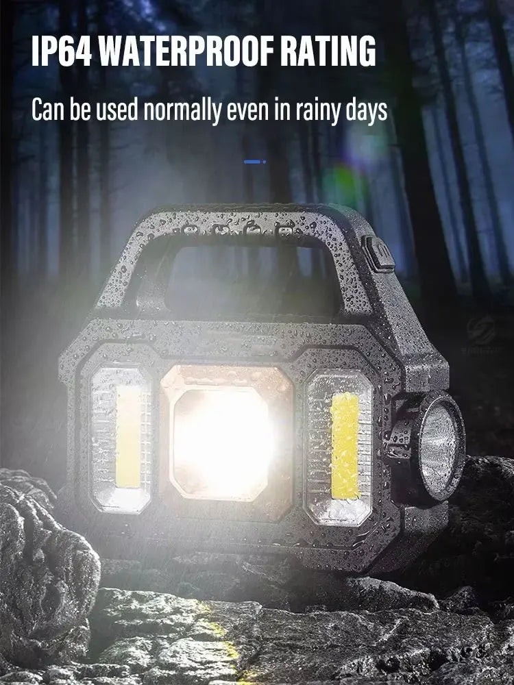 Solar Rechargeable LED Flashlight
