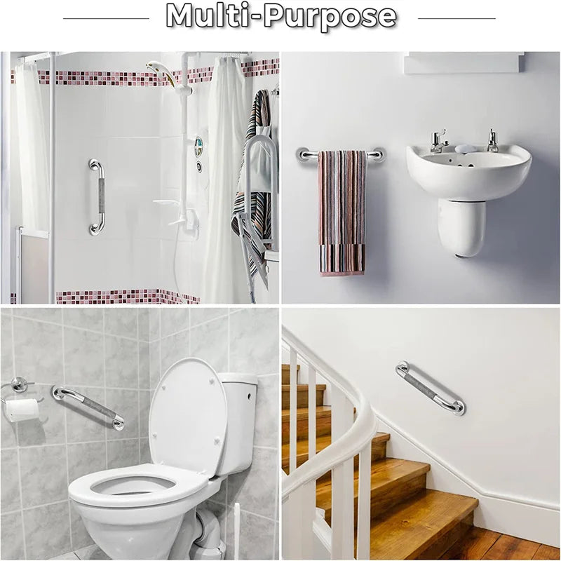 SafeGrip Stainless Steel Shower Bar – Safety and Stability for Any Bathroom