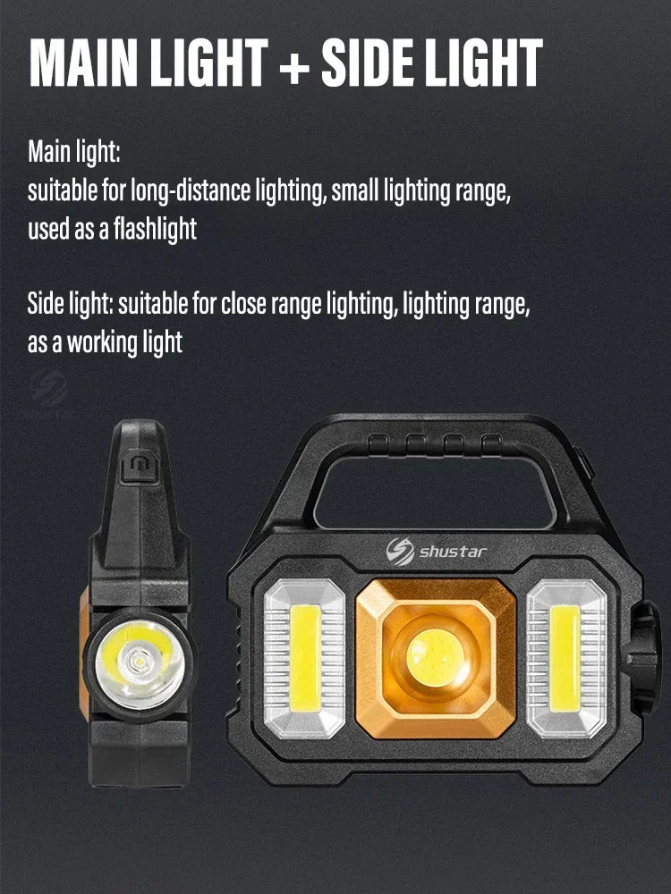 Solar Rechargeable LED Flashlight
