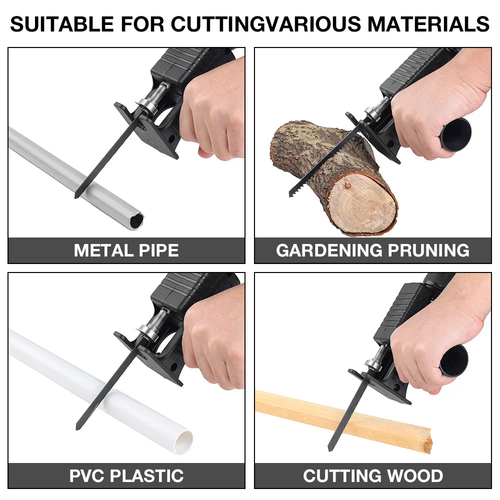 Reciprocating Saw Adapter Kit for Drills