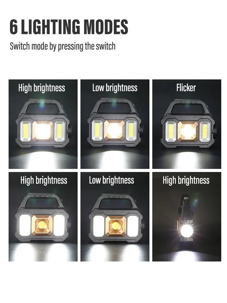 Solar Rechargeable LED Flashlight